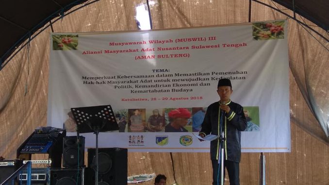 Ketua BPH AMAN Sulteng Asran Daeng Katompo